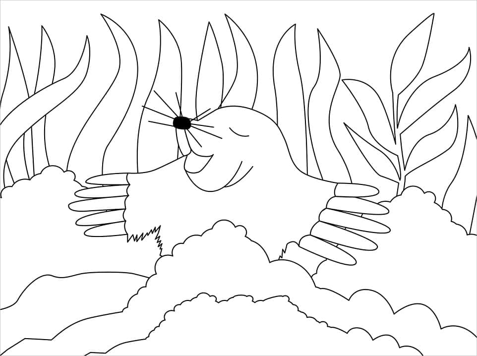 Coloriage gratuit Taupe #210783 de la collection Animaux à imprimer