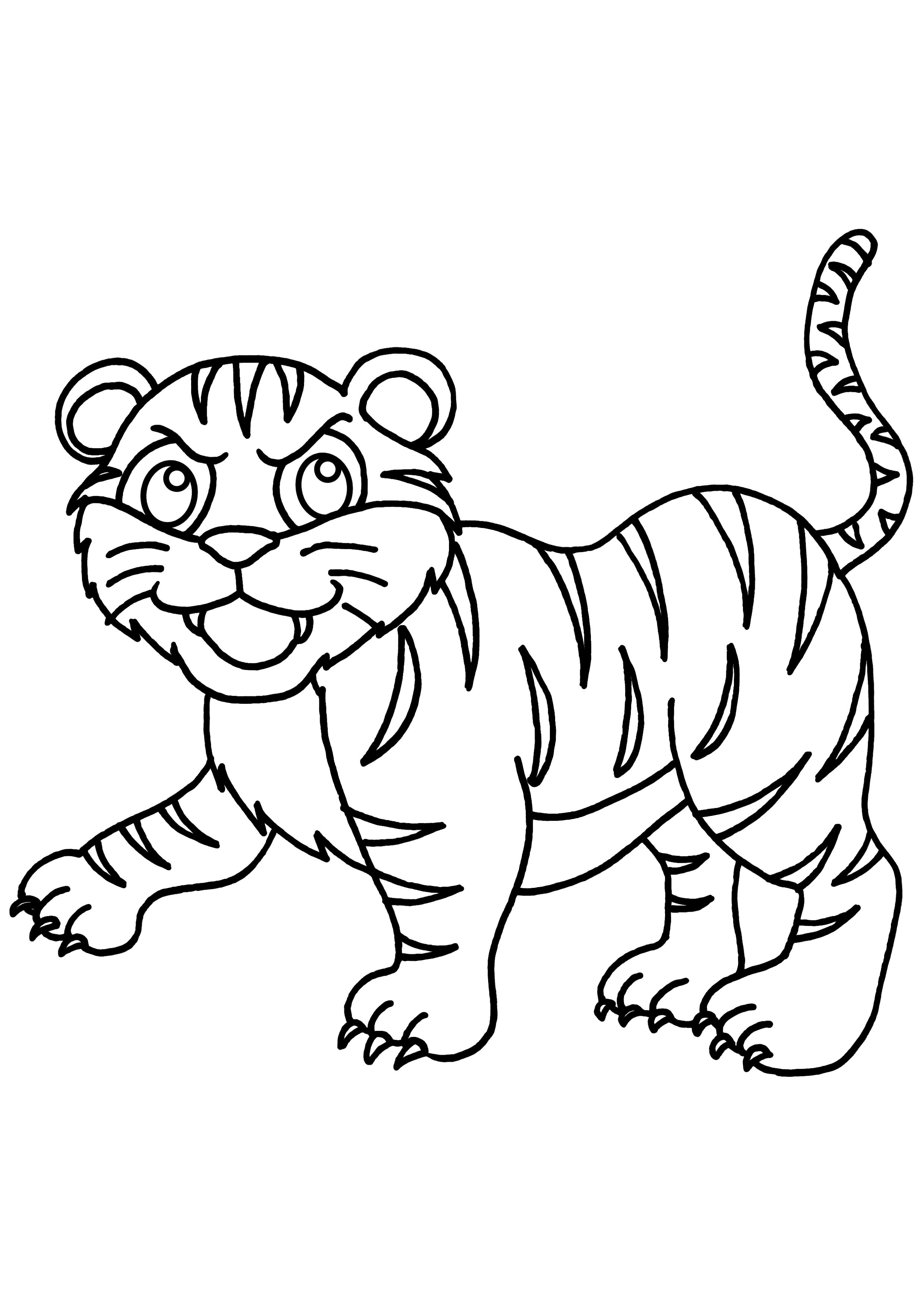 Coloriages Tigre (Animaux) – Dessins à colorier – Coloriages à imprimer