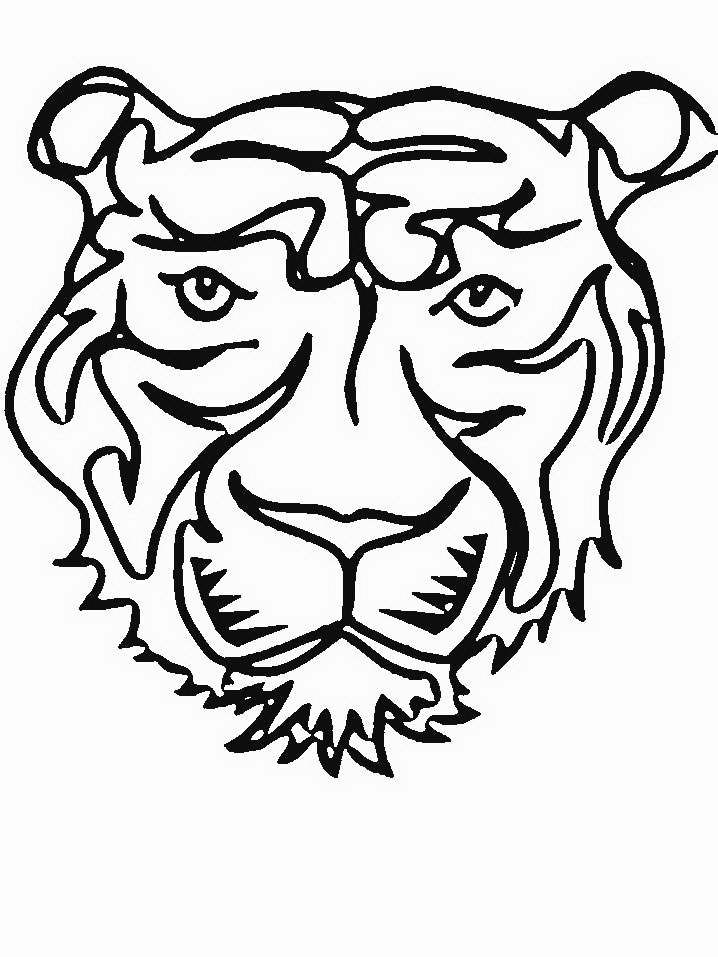 Dessin à colorier: Tigre (Animaux) #13628 - Coloriages à Imprimer Gratuits