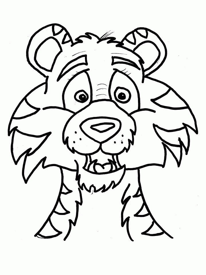 Dessin à colorier: Tigre (Animaux) #13653 - Coloriages à Imprimer Gratuits