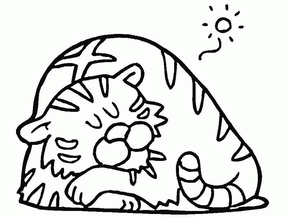Dessin à colorier: Tigre (Animaux) #13655 - Coloriages à Imprimer Gratuits