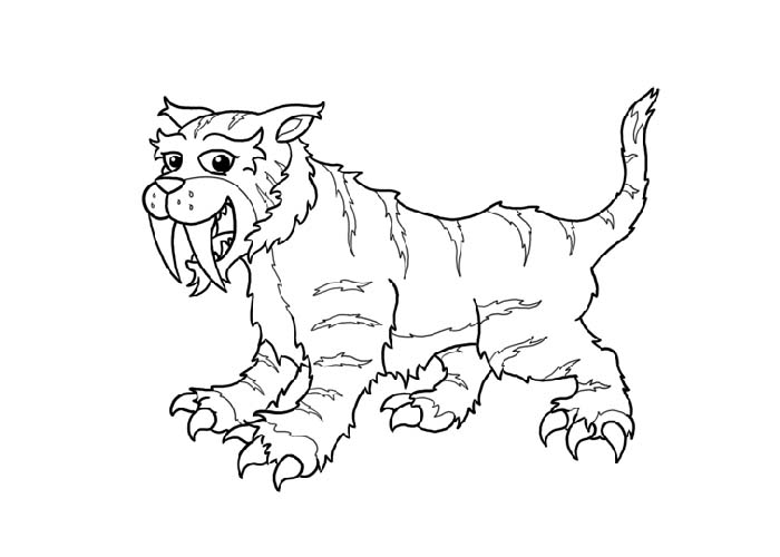 Dessin à colorier: Tigre (Animaux) #13678 - Coloriages à Imprimer Gratuits