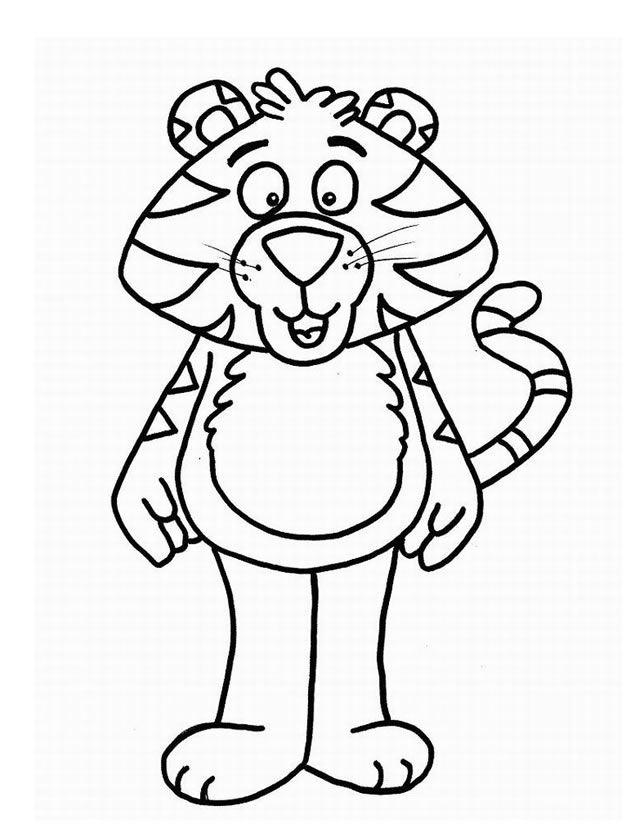 Dessin à colorier: Tigre (Animaux) #13776 - Coloriages à Imprimer Gratuits