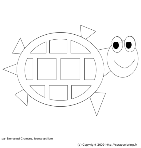 Dessin à colorier: Tortue (Animaux) #13453 - Coloriages à Imprimer Gratuits