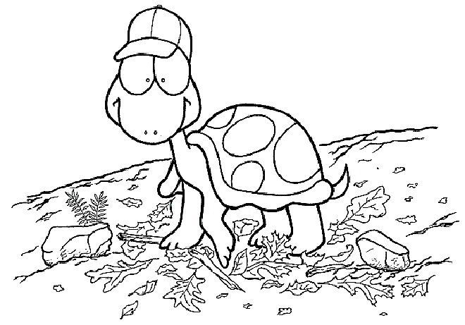 Dessin à colorier: Tortue (Animaux) #13465 - Coloriages à Imprimer Gratuits