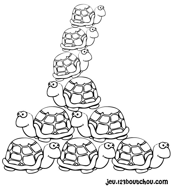 Dessin à colorier: Tortue (Animaux) #13481 - Coloriages à Imprimer Gratuits