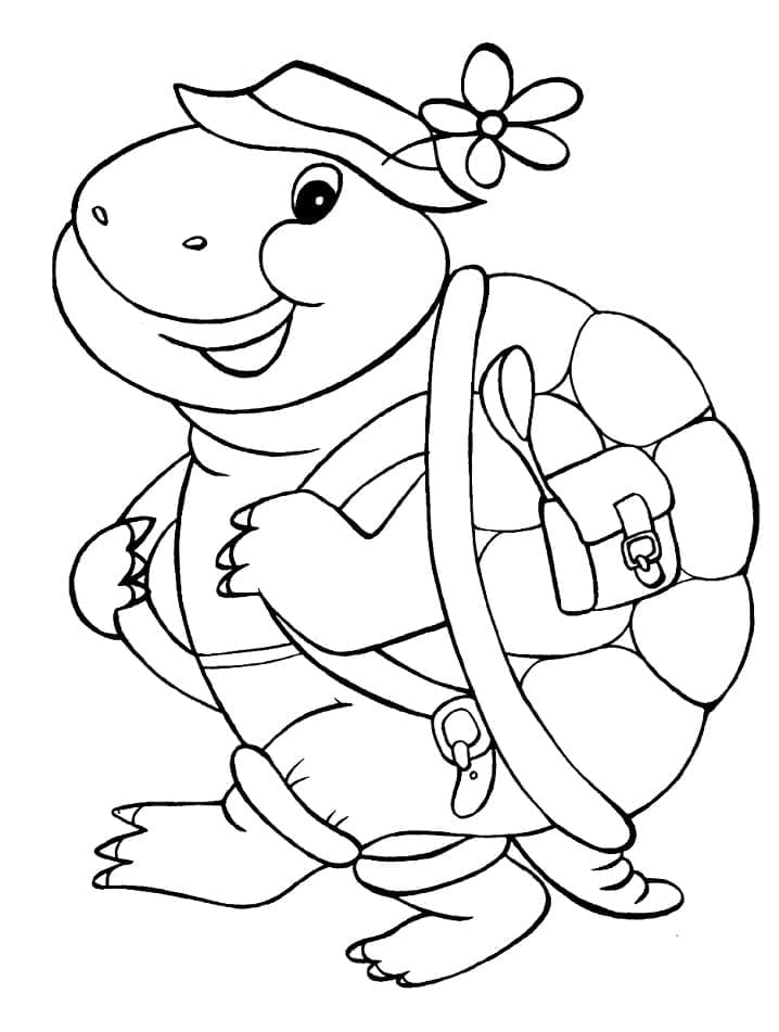 Coloriage gratuit Tortue #180113 de la collection Animaux à imprimer