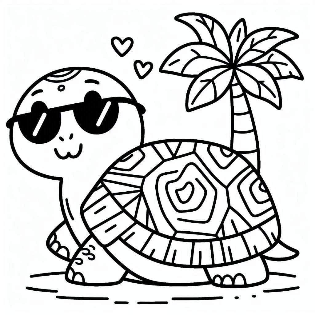 Coloriage gratuit pour enfants et adultes Tortue #217131, collection Animaux