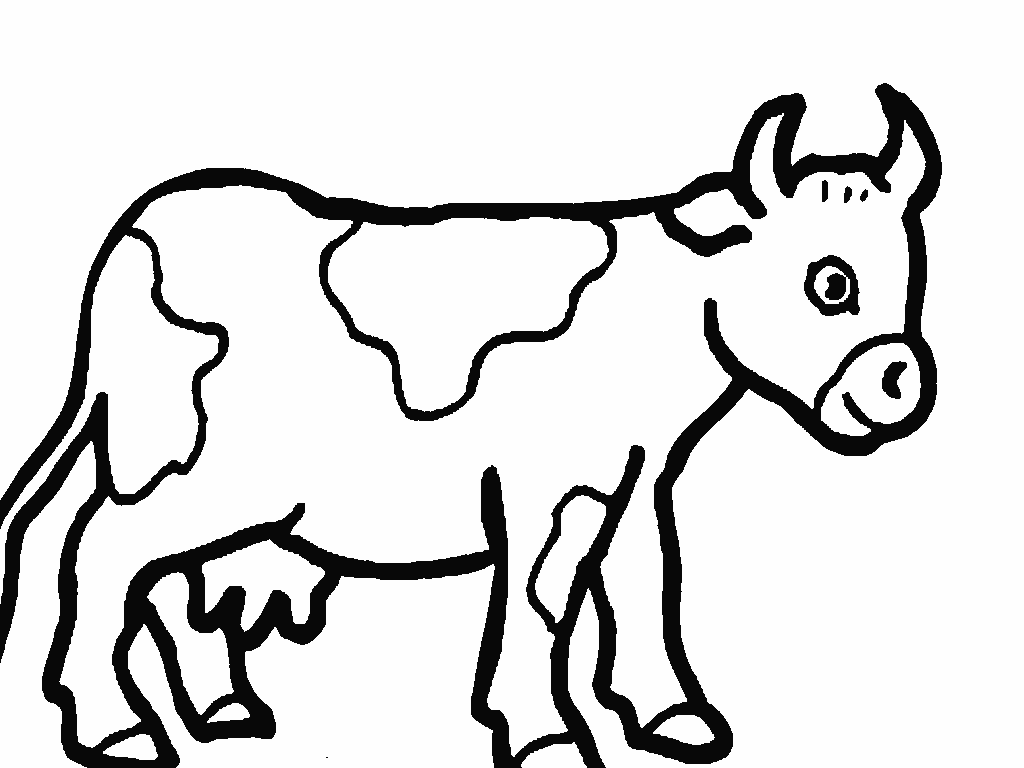 Dessin à colorier: Vache (Animaux) #13187 - Coloriages à Imprimer Gratuits