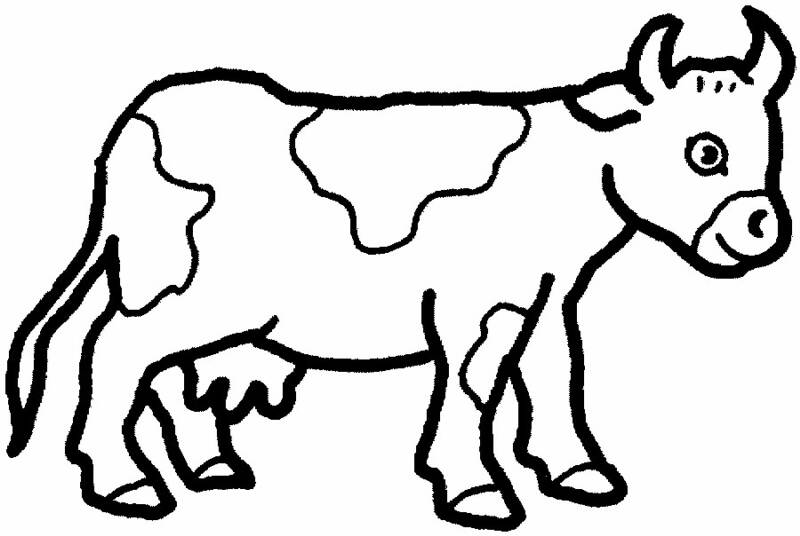 Dessin à colorier: Vache (Animaux) #13191 - Coloriages à Imprimer Gratuits