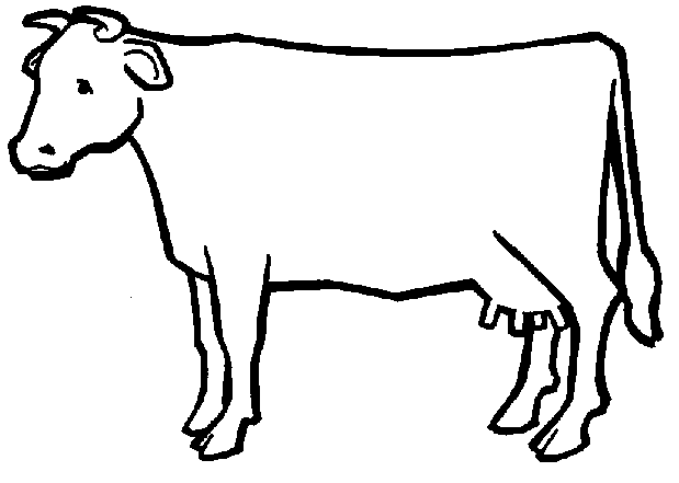 Dessin à colorier: Vache (Animaux) #13198 - Coloriages à Imprimer Gratuits