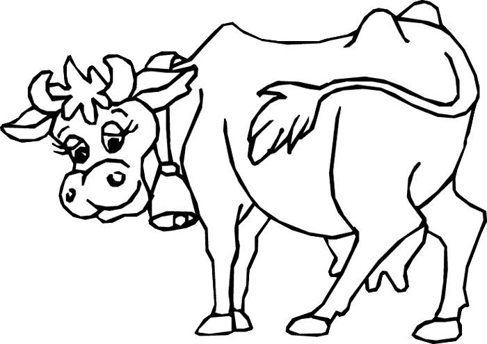 Coloriage Vache #13215 (Animaux) – Dessin à colorier – Coloriages à
