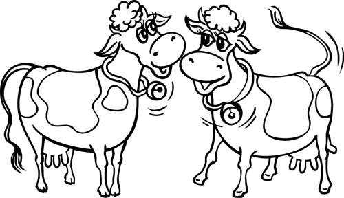 Dessin à colorier: Vache (Animaux) #13222 - Coloriages à Imprimer Gratuits