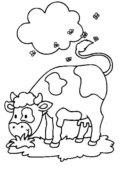 Dessin à colorier: Vache (Animaux) #13231 - Coloriages à Imprimer Gratuits