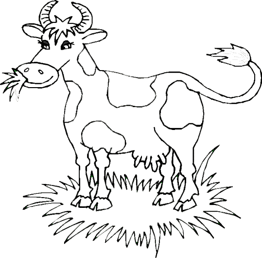 Coloriage Vache #13233 (Animaux) – Dessin à colorier – Coloriages à