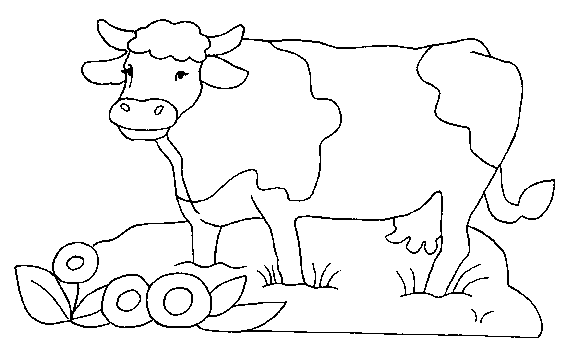 Dessin à colorier: Vache (Animaux) #13252 - Coloriages à Imprimer Gratuits