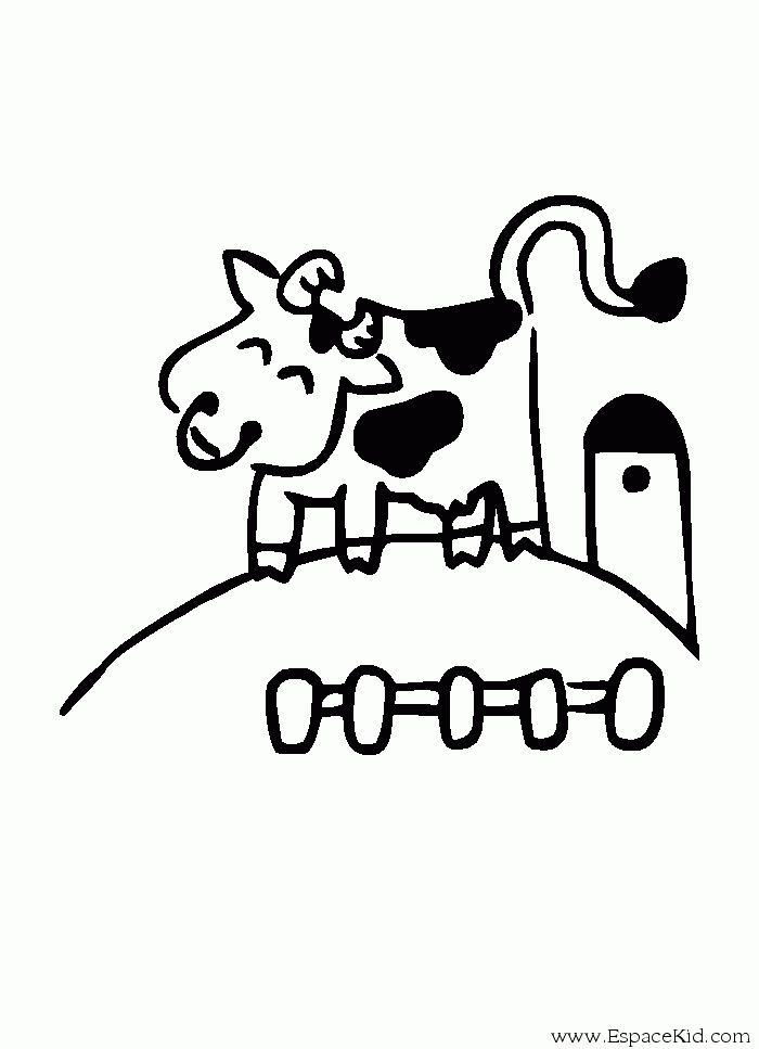 Dessin à colorier: Vache (Animaux) #13268 - Coloriages à Imprimer Gratuits