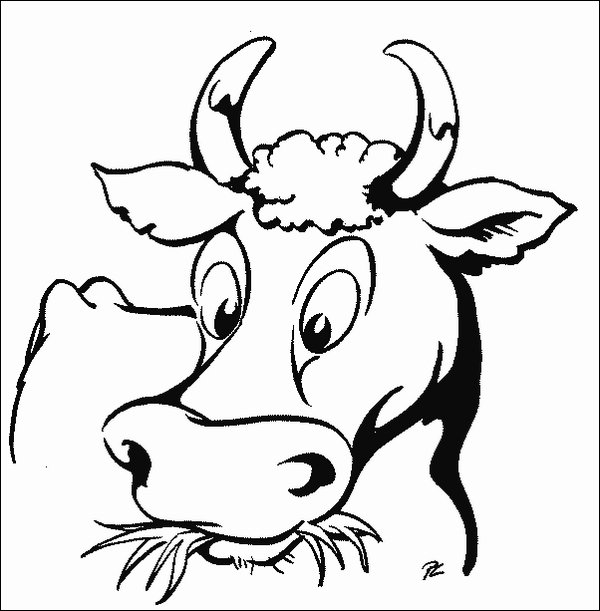 Dessin à colorier: Vache (Animaux) #13290 - Coloriages à Imprimer Gratuits
