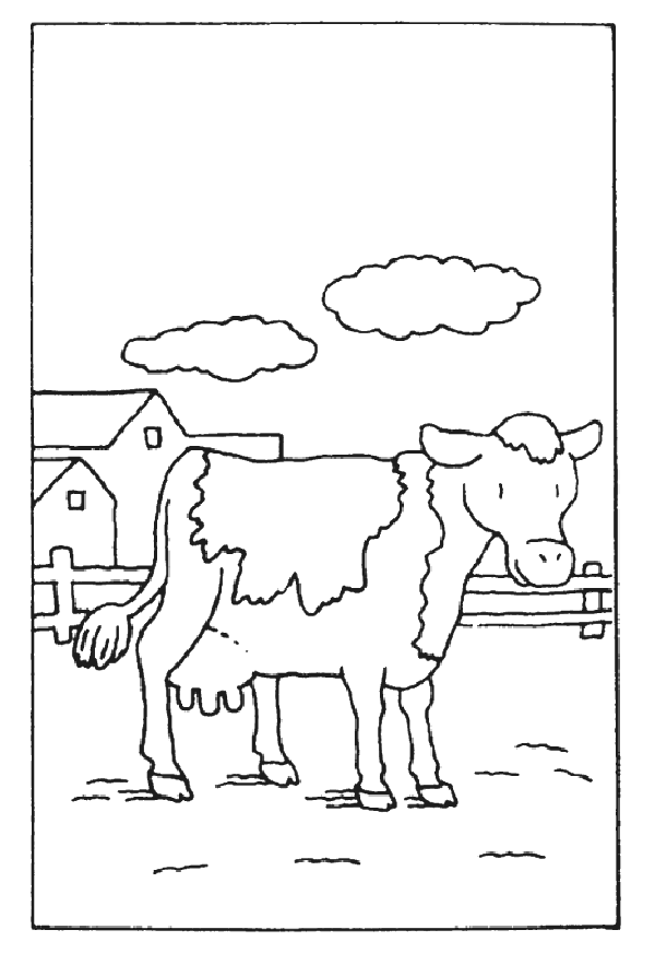 Dessin à colorier: Vache (Animaux) #13310 - Coloriages à Imprimer Gratuits