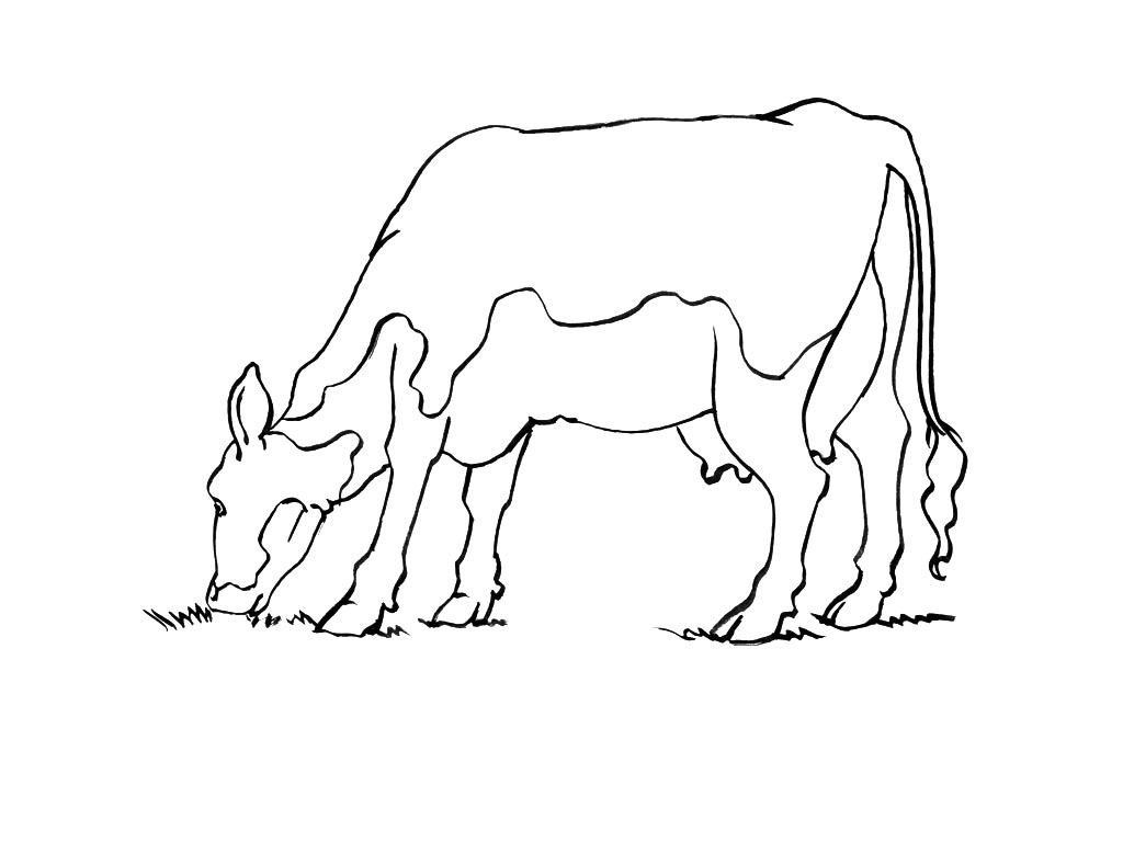 Dessin à colorier: Vache (Animaux) #13347 - Coloriages à Imprimer Gratuits