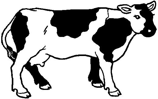 Dessin à colorier: Vache (Animaux) #13355 - Coloriages à Imprimer Gratuits
