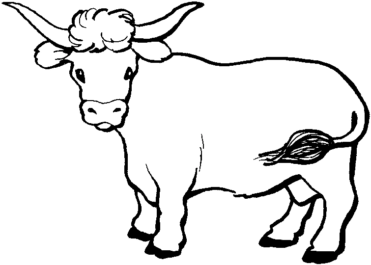 Coloriage gratuit Vache #1342 de la collection Animaux à imprimer