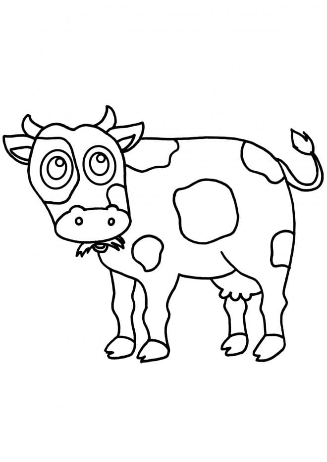 Coloriage gratuit Vache #178325 de la collection Animaux à imprimer