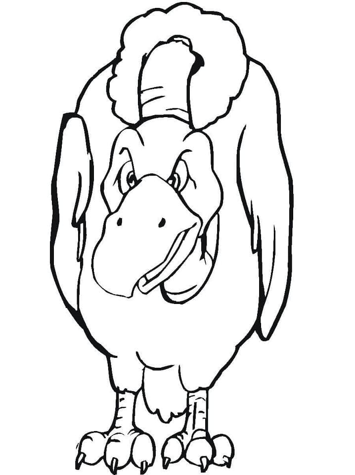 Coloriage gratuit Vautour #205311 de la collection Animaux à imprimer