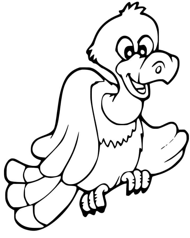 Dessin à colorier: Vautour (Animaux) #205327 - Coloriages à Imprimer Gratuits