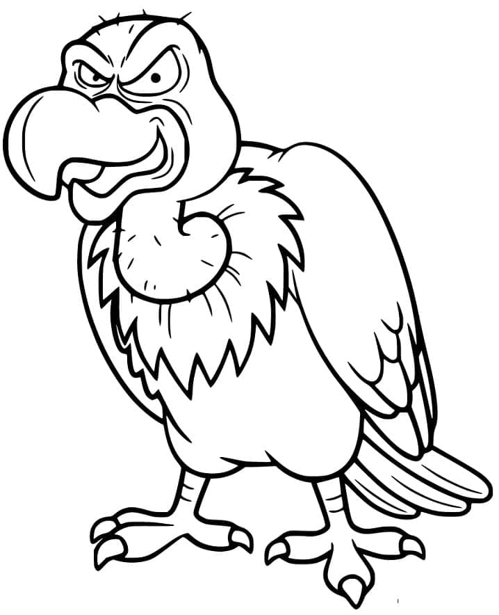 Dessin à colorier: Vautour (Animaux) #205331 - Coloriages à Imprimer Gratuits