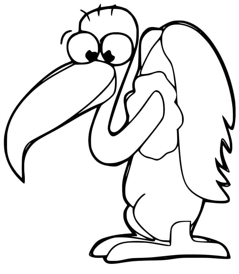 Coloriage gratuit Vautour #205334 de la collection Animaux à imprimer