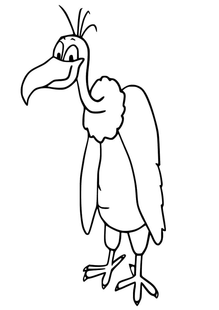 Dessin à colorier: Vautour (Animaux) #205345 - Coloriages à Imprimer Gratuits