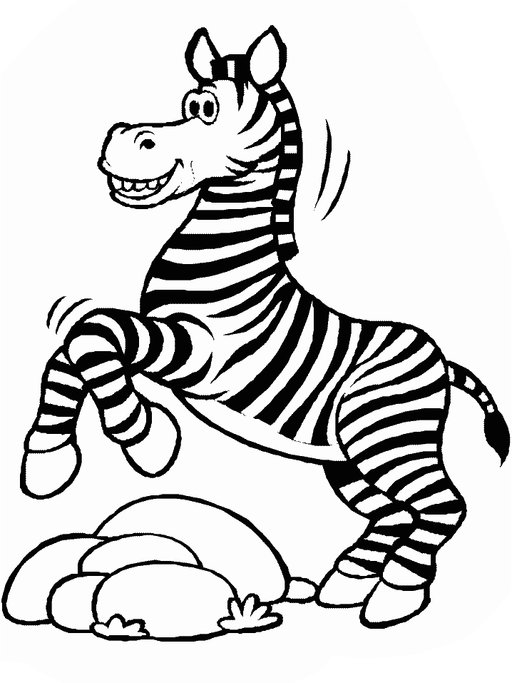 Dessin à colorier: Zèbre (Animaux) #12946 - Coloriages à Imprimer Gratuits