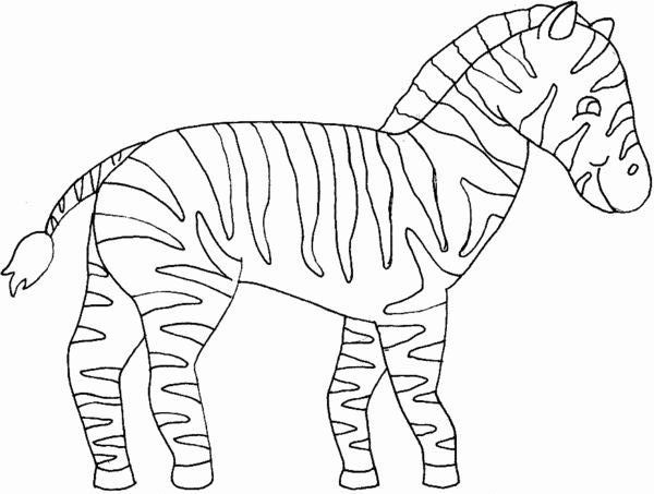 Dessin à colorier: Zèbre (Animaux) #12950 - Coloriages à Imprimer Gratuits