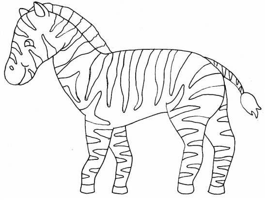 Dessin à colorier: Zèbre (Animaux) #12988 - Coloriages à Imprimer Gratuits