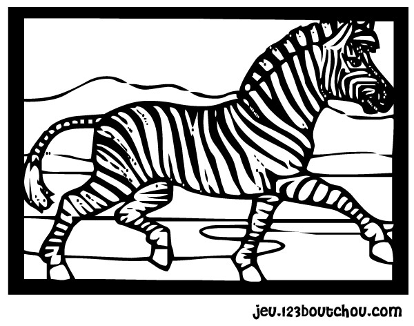 Dessin à colorier: Zèbre (Animaux) #13052 - Coloriages à Imprimer Gratuits