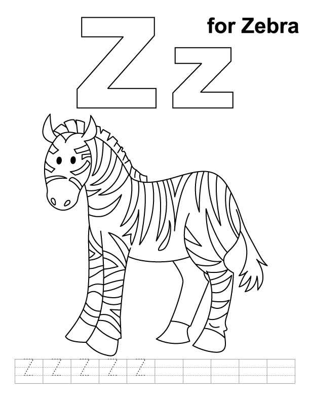 Dessin à colorier: Zèbre (Animaux) #13109 - Coloriages à Imprimer Gratuits