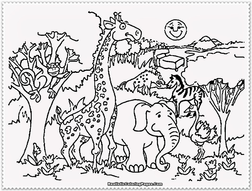 Dessin à colorier: Zoo (Animaux) #12660 - Coloriages à Imprimer Gratuits