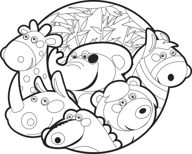 Dessin à colorier: Zoo (Animaux) #12687 - Coloriages à Imprimer Gratuits