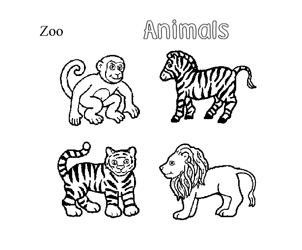 Dessin à colorier: Zoo (Animaux) #12695 - Coloriages à Imprimer Gratuits