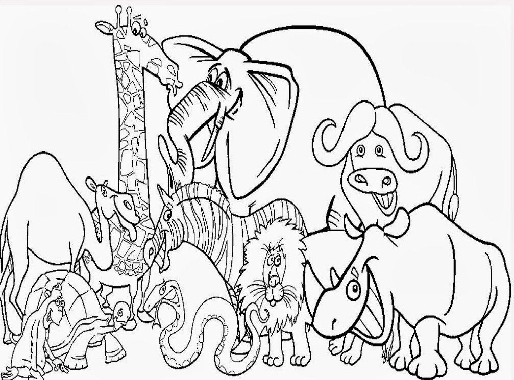 Dessin à colorier: Zoo (Animaux) #12725 - Coloriages à Imprimer Gratuits