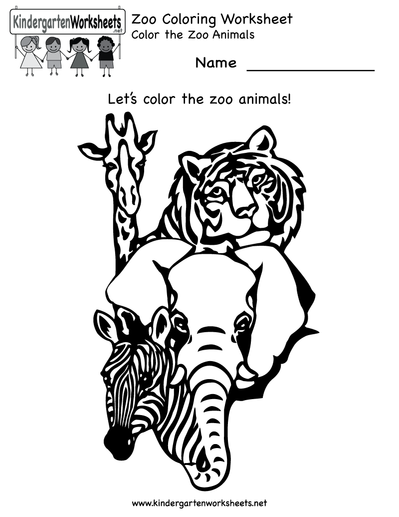 Dessin à colorier: Zoo (Animaux) #12772 - Coloriages à Imprimer Gratuits