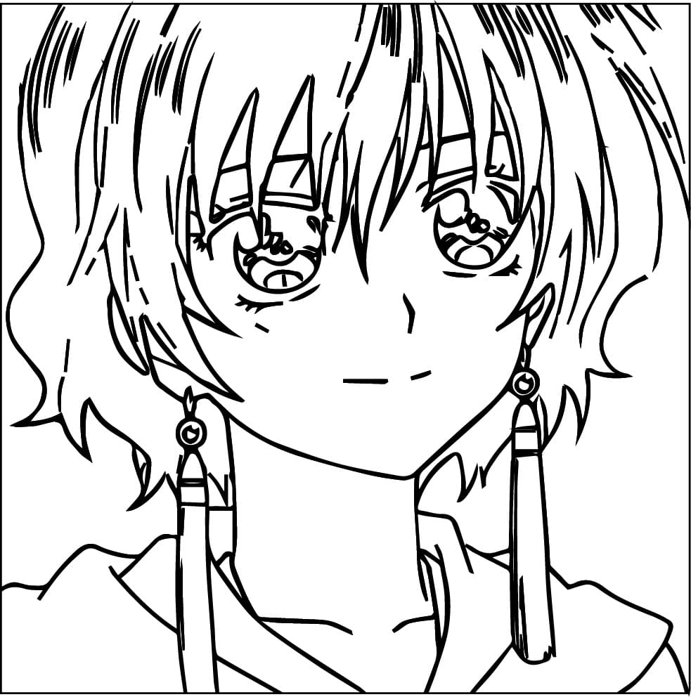 Coloriage gratuit Akatsuki no Yona #219922 de la collection Animé et Manga à imprimer