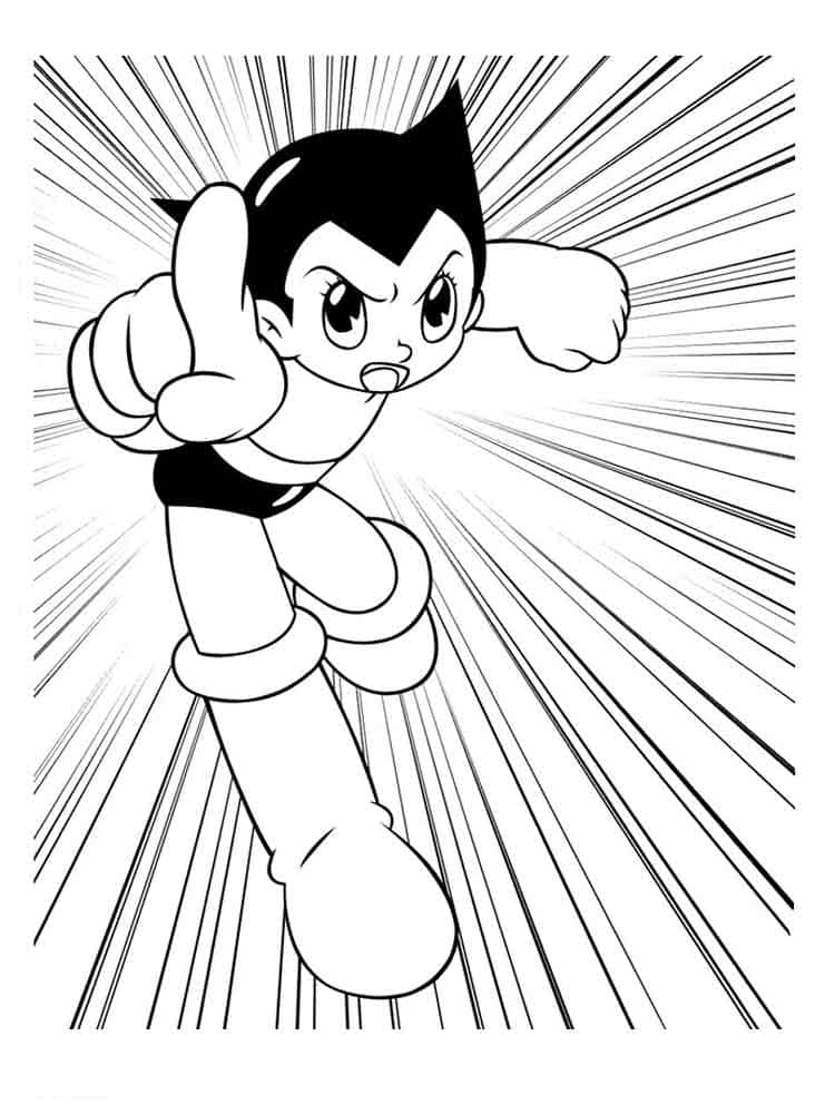 Coloriage gratuit Astroboy #207041 de la collection Animé et Manga à imprimer
