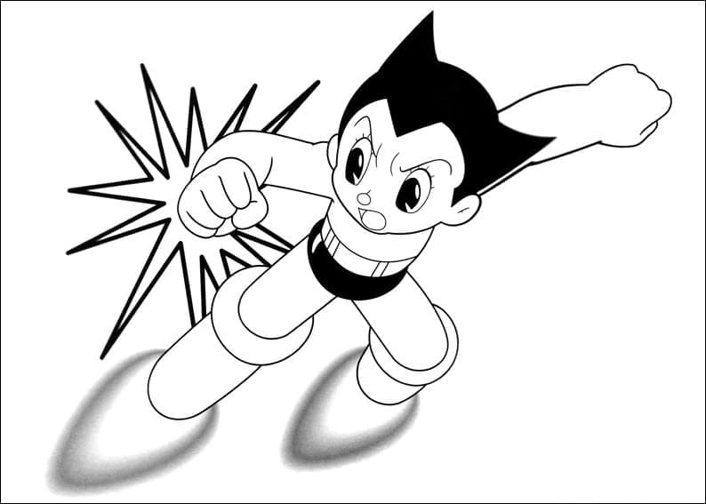 Coloriage gratuit Astroboy #207044 de la collection Animé et Manga à imprimer