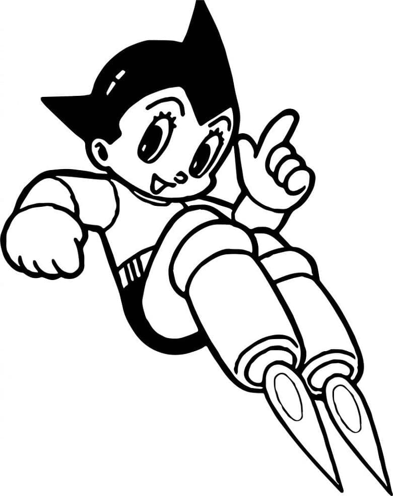 Coloriage gratuit Astroboy #207046 de la collection Animé et Manga à imprimer