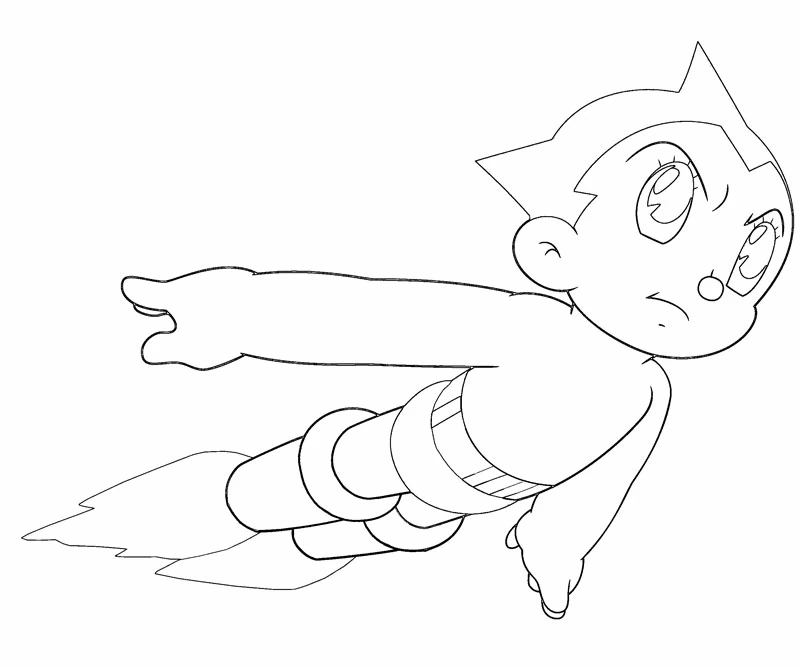 Dessin à colorier: Astroboy (Animé et Manga) #45251 - Coloriages à Imprimer Gratuits