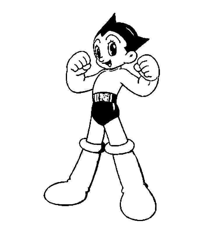 Joli coloriage Astroboy #45360 de la collection Animé et Manga, prêt à imprimer pour petits et grands