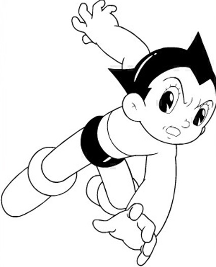 Joli coloriage Astroboy #45397 de la collection Animé et Manga, prêt à imprimer pour petits et grands