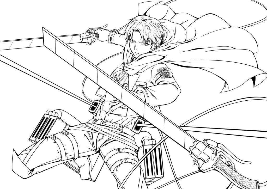 Illustration au trait Attaque des Titans #182945 de la collection Animé et Manga à colorier gratuitement